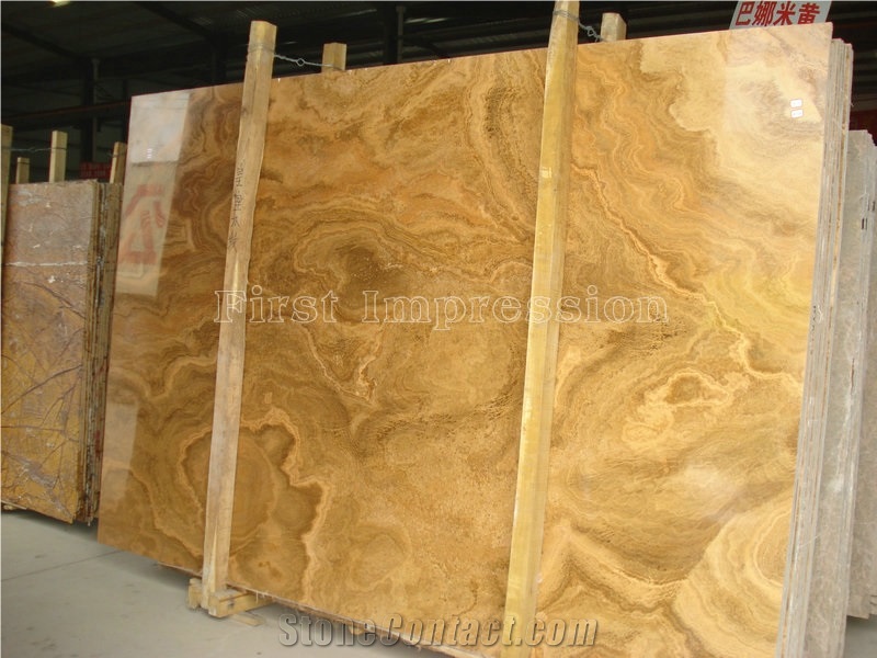Royal Wood Grain Yellow Marble/Imperial Wooden Vein Marble Big Slabs/China Yellow Marble Floor & Wall Covering Tiles