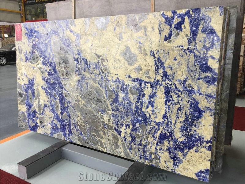 Sodalite Royal Blue Granite Tiles & Slabs/Blue Granite Floor & Wall Tiles/Luxury Blue Granite Big Slabs/Bolivian Granite Wall Floor Covering Tiles/High Grade Granite Slab