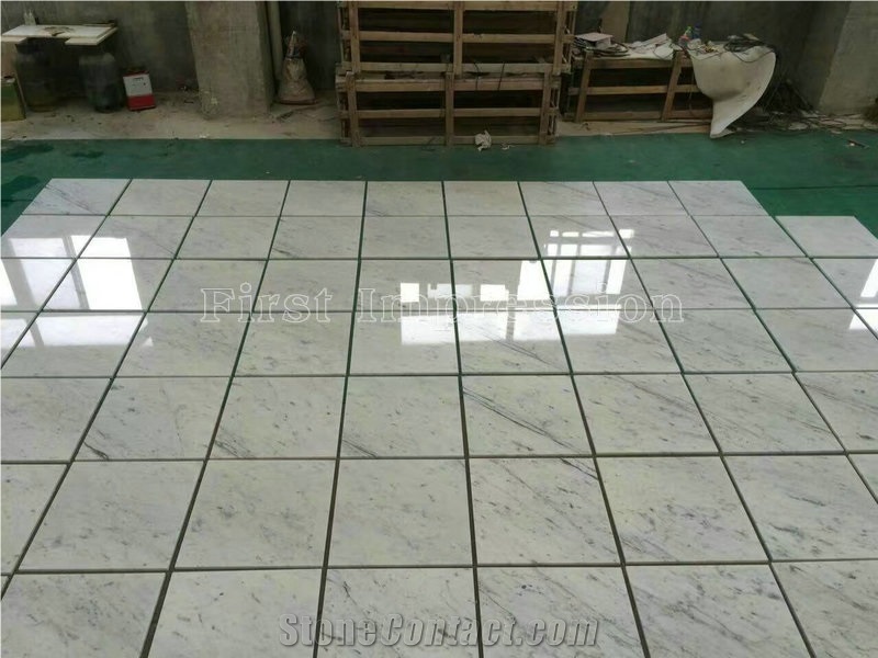 White Carrara Marble Slab & Tiles /Carrara White Marble Flooring Tiles 