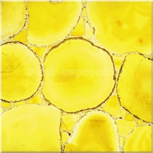 Yellow Agate Brazil Backlit Gemstone Slab /Yellow Agate Tiles /Yellow Agate Semiprecious Stone Wall/Yellow Agate Stone Panels/Yelow Agate Slab for Tabletop