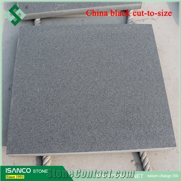 China Cheapest Black Granite Tiles Cut to Size Granite Wall Tiles Flamed Surface Granite Skirting Granite Pattern Black Color Granite Wall Covering Black Granite Prices from Quarry Natural Stone