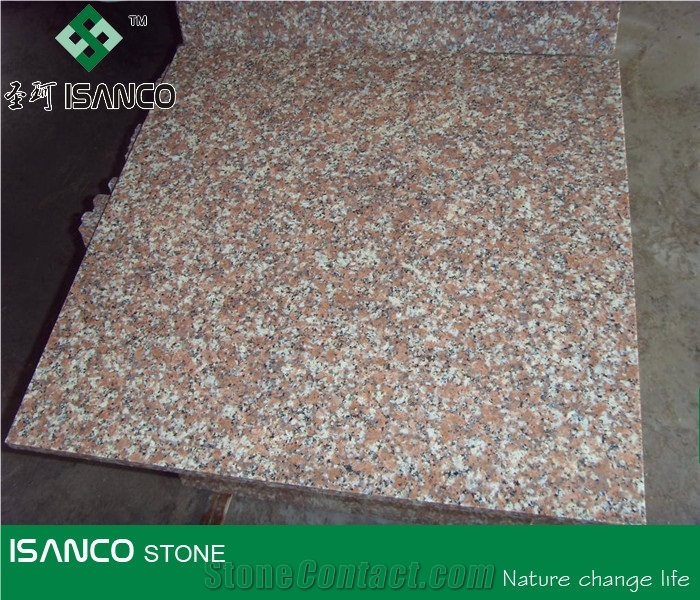 China Cheapest Red Granite Slabs Peach Red Granite Tiles G687 Granite Wall Tiles Taohua Hong Granite Floor Tiles Granite Flooring Gutian Peach Blossom Red Granite Stone