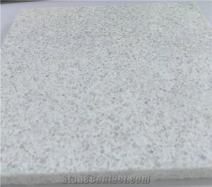 China Origin New Cheap Polished Pearl Granite Tiles Floor Covering with Customer Size White Color Decorated Floor Tile Price