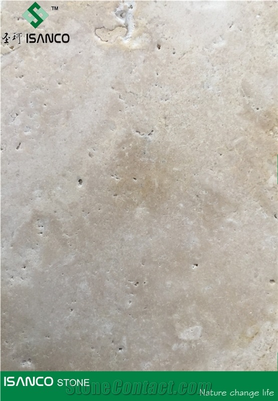 China Produced Henan Travertine Hotselling White Travertine Tiles Cream White Travertine Slabs Honed and Brushed Traverine Stone Flooring Decorative Stone Travertine Pattern Light Beige Travertine