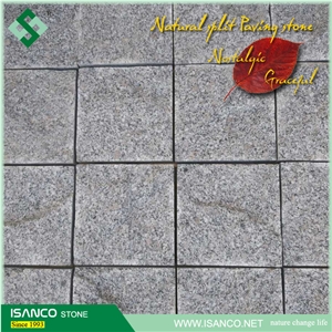 China Sesame Grey Granite Blind Stone Pavers Light Grey Granite Courtyard Road Pavers Customized Size G341 Granite Driveway Paving Stone Shandong Grey Granite Exterior Pattern Stone Paving Sets