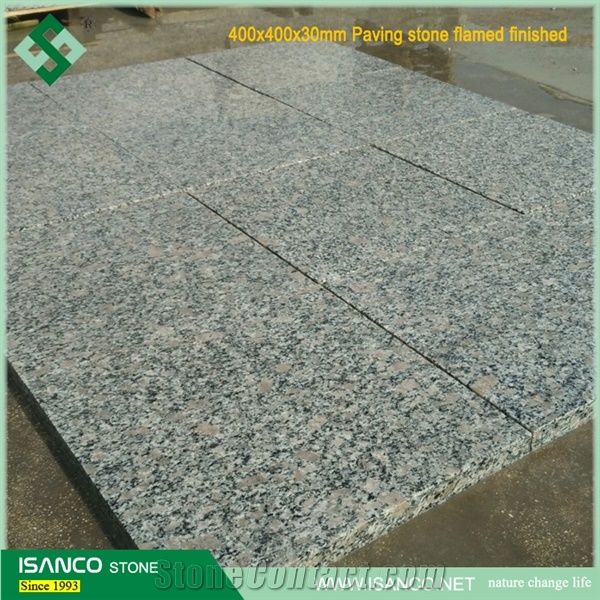 Shandong Zhaoyuan Granite For Garden Steppig Pavements Flamed Grey