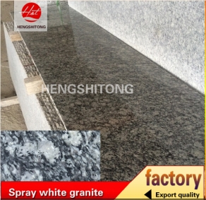 Flamed Spray White Granite, Sea Wave Granite Tiles