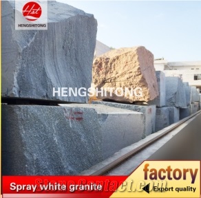 Flamed Spray White Granite, Sea Wave Granite Tiles