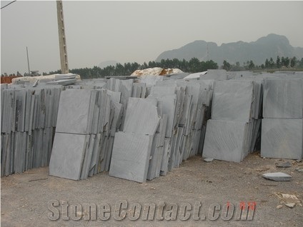 Viet Nam Best Quality Stone Tiles, Scraped Blue Stone 01