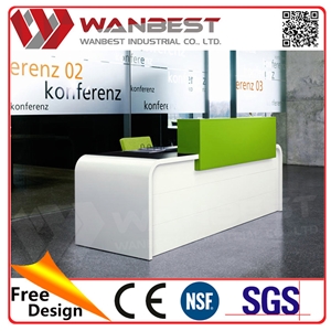 1 Person Reception Working Counter Office Reception Counter Salon Reception Counter