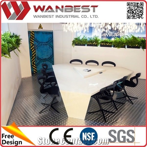conference table modern design acrylic solid surface meeting table