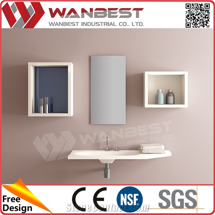 Home Decorative Bathroom Furniture Fancy Wash Sinks with Mirrors