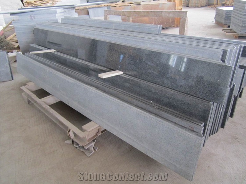 Cheapest Price High Quality Chinese Natural Polished G654 Dark Grey Granite Stairs & Steps & Riser,Own Factory Direct Sale for Project/Hotel/House