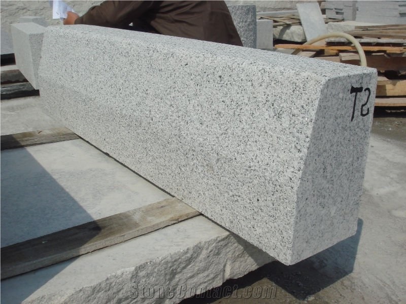 Chinese Natural G603 Granite Kerbstones & Curbstones & Side Stone & Road Stone,Lowest Price and High Quality Grey Granite,Own Factory Direct Sale for Landsacping