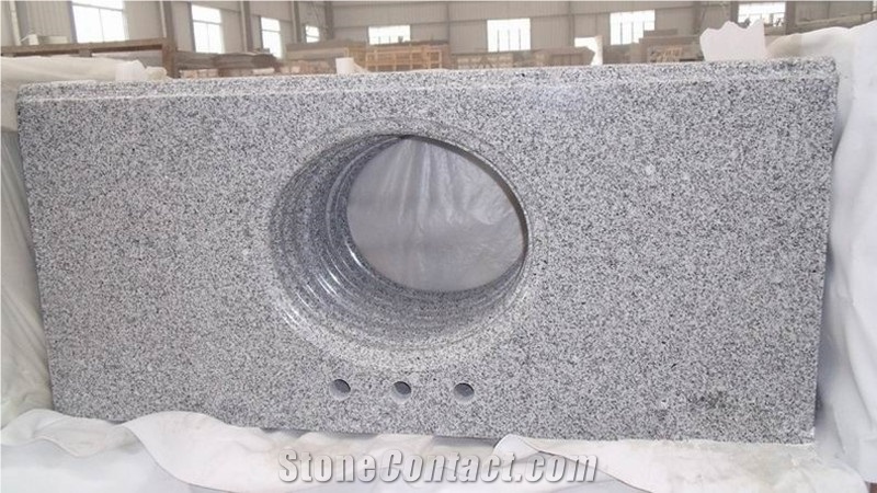 Hot Sale,Cheapest Price High Quality Own Factory Chinese G603/Royal White/Ice Cristall/Monte Bianco/Mountain Grey/Padang Crystal Granite Bathroom Tops/Vanity Tops for Project/Hotel/House