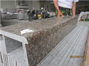 Hot Sale,Cheapest Price High Quality Own Factory Chinese Natural Polished G687/Peach Red/Peach Blossom/Peach Purse Granite Stairs & Steps,Choice for Project/Hotel/House