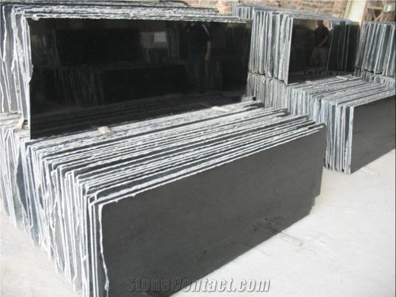 Lowest Price High Quality Chinese Polished Mongolia Black/Ebony Black/Nero Mongolia/Neimeng Black Basalt Slabs & Tiles & Cut-To-Size for Flooring and Walling,Own Factory Direct Sale