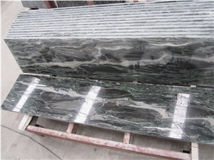 Lowest Price High Quality Chinese Polished Sea Wave Green/Wave Green/Seawave Green/Verde Nuvolato/Wave Multicolor Green Granite Slabs & Tiles & Cut-To-Size for Flooring and Walling
