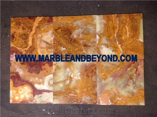 Brown Onyx Tiles & Slabs, Polished Onyx Floor Covering Tiles, Walling Tiles