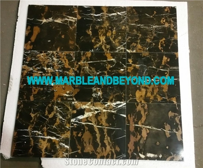 Michelangelo Marble (Black Gold Marble) Slabs & Tiles, Pakistani Marble Slabs & Tiles