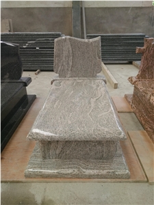 European Monuments, China Viscount White Grey Granite Monument & Tombstone