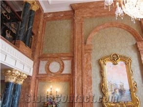 Chinese Red Marble, Chinese Red Marble Slab and Royal Red Marble, Red Marble Slab and White Marble Floor