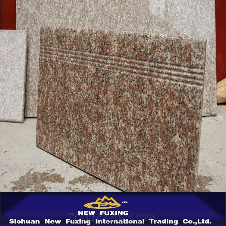 G687 Peach Red Granite Stairs & Steps from Fujian Quarry