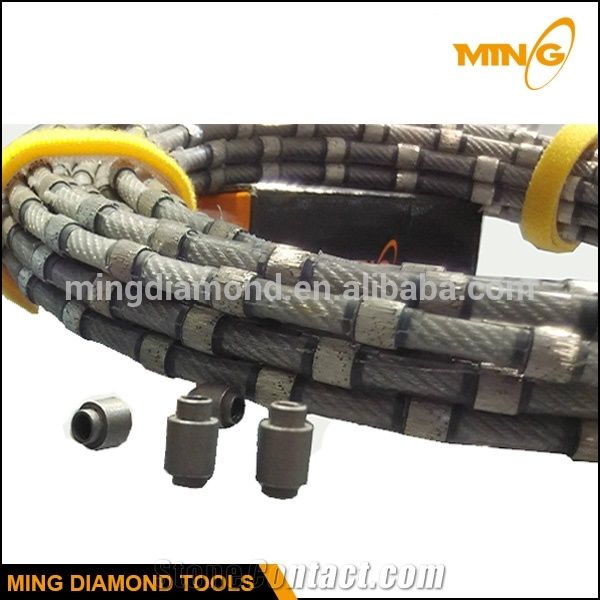 Diamond Cutting Wire Saw for Granite with Pre - Sharpened Sintered Wire Beads