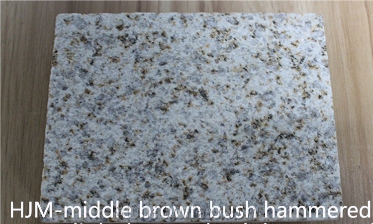 Hjm Middle Brown Granite Slabs and Tiles Polished