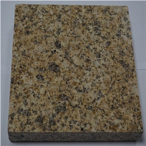 Hjz Dark Yellow Granite Tiles and Slabs