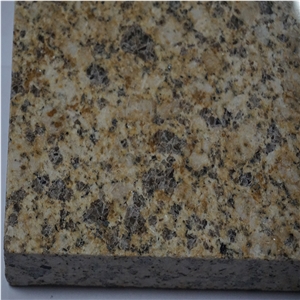 Hjz Dark Yellow Granite Tiles and Slabs