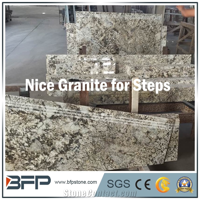 Beautiful Natural Granite Stairs/Step&Risers/Tread&Riser for Hourse Decoration