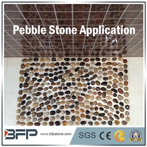 Black Pebble Stone, Highly Polished Pebble Stone, Black River Stone