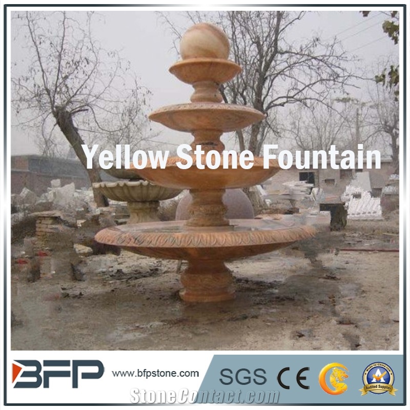Marble Fountain, Graden Fountain, Exterior Decoration, Sculptured Fountain, Carved Fountain