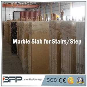 Natural Marble Stone for Elegant Stairs/Steps&Risers/Treads&Riser for Internal Decoration
