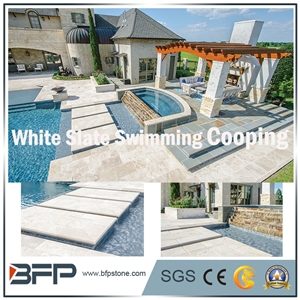 Natural White Granite for Swimming Pool Coping,Pool Surrounding, Pool Coping for House Swimming/Hotel Swimming Pool