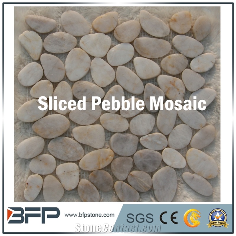 Sliced Pebble Mosaic, Sliced Pebble, Pebble Mosaic, Pabble Pattern