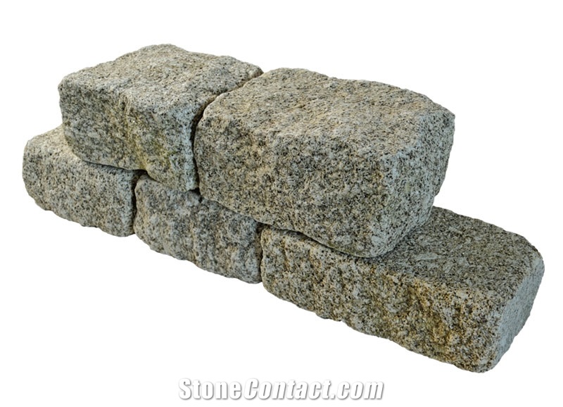 Granite Amarelo Macieira Splitface Wall Brick
