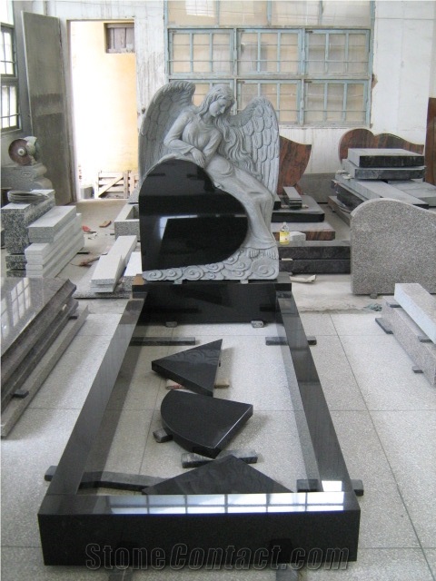 New Design Black Granite Monument & Tombstone
