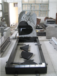 New Design Black Granite Monument & Tombstone