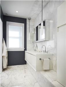 Bianco Ibiza Marble Bathroom Design