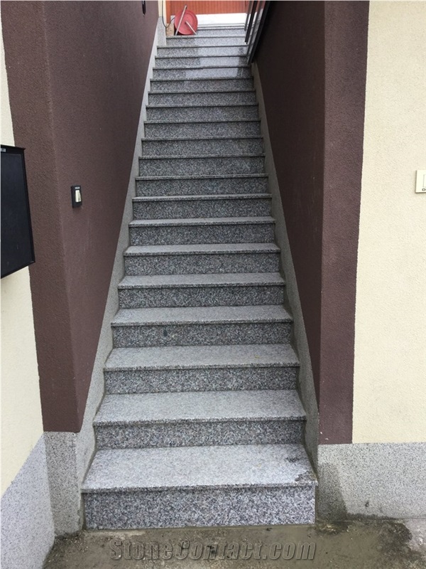 Granite Rosa Beta Staircase