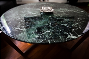 Nordst Green Round Marble Sofa Table