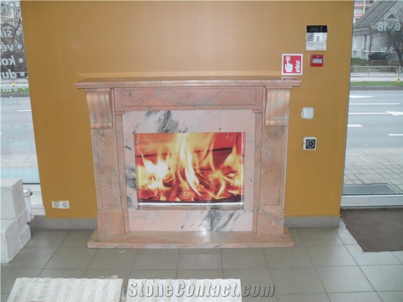 Ruschita Roz Marble Fireplace