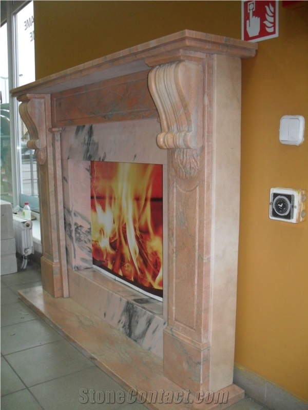 Ruschita Roz Marble Fireplace