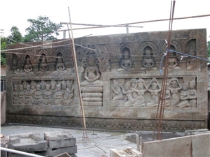 Buddha Relief Wall