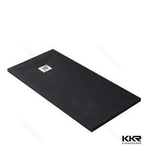 Chinese Customized Bathroom Solid Surface Black Shower Tray