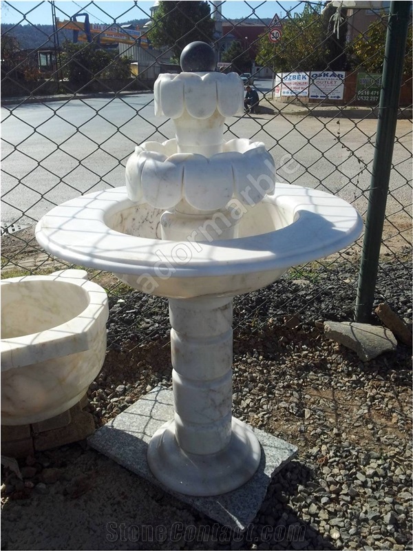 White Fountain, Marble Fountain, Garden Fountains