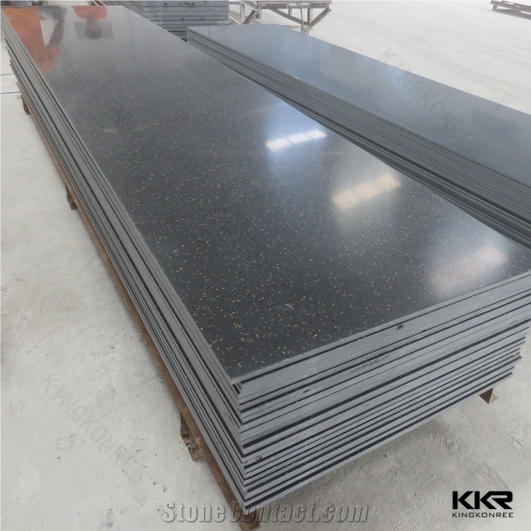Man Made Crystallized Marble Artificial Stone Slabs For Kitchen