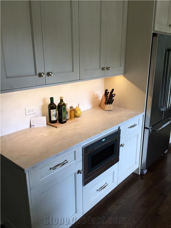 Thassos Marble Backsplash And Countertop From United States
